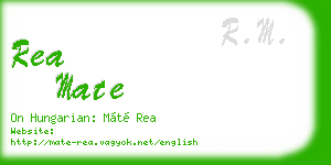rea mate business card